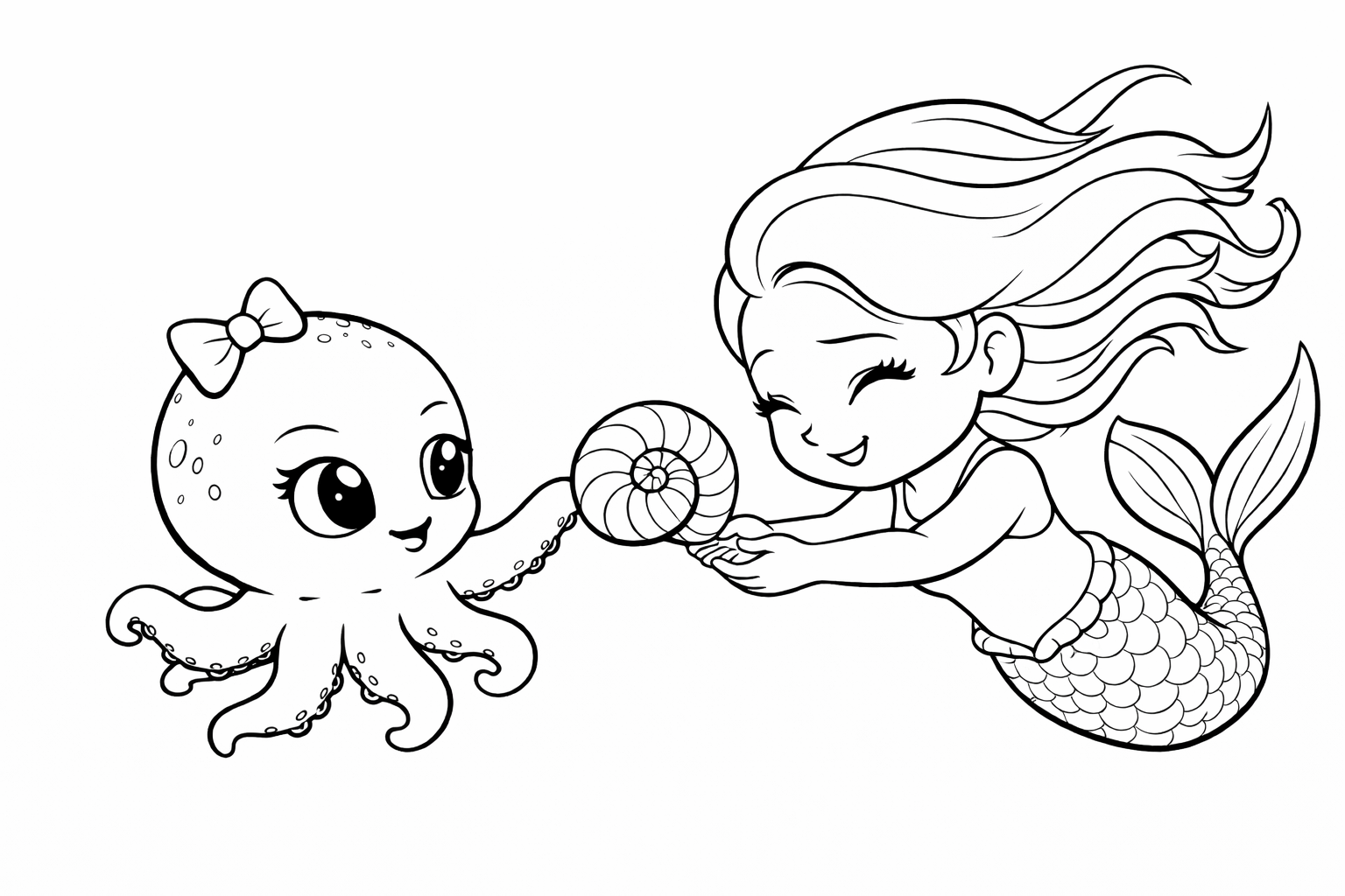 Sashimi's Gift coloring page