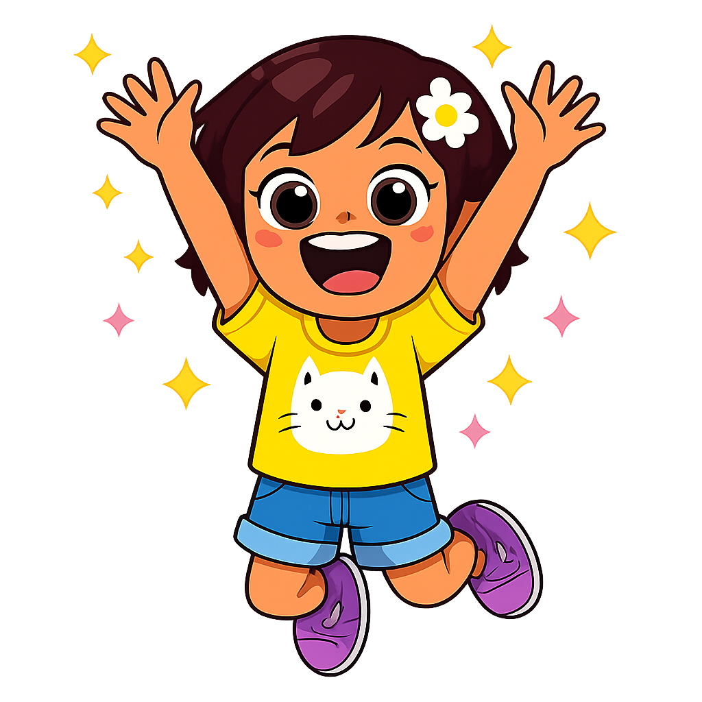 Mae celebrating