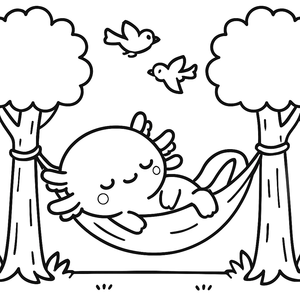 Axolotl in a Hammock