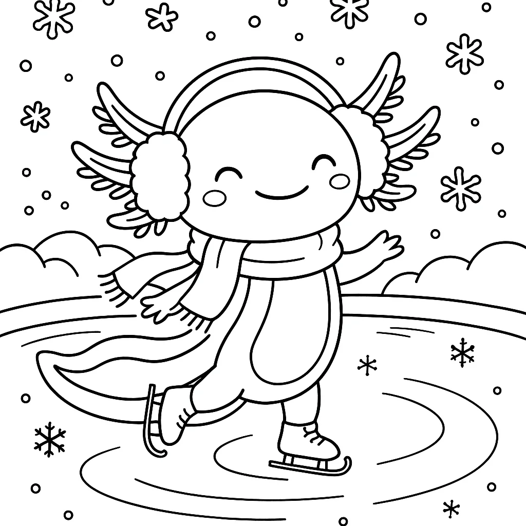 Axolotl Ice Skating
