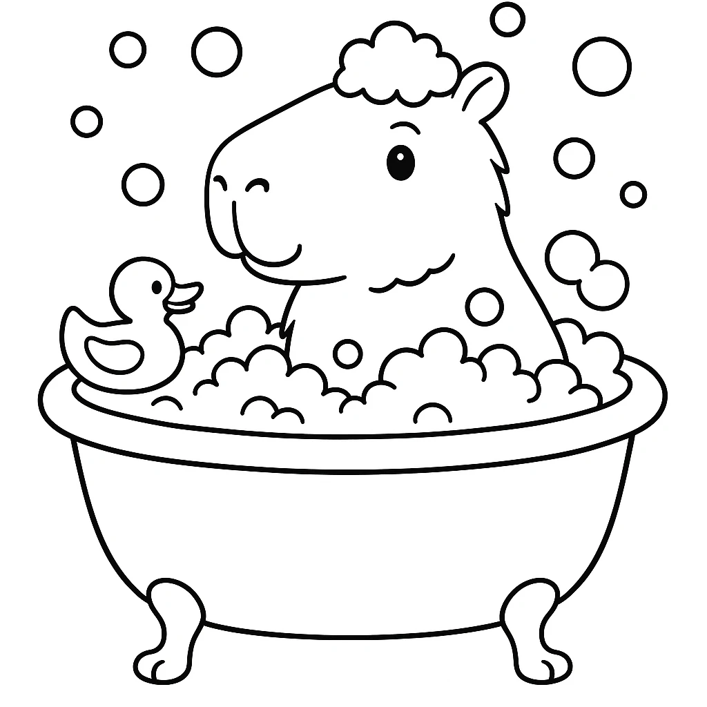 Capybara Bubble Bath