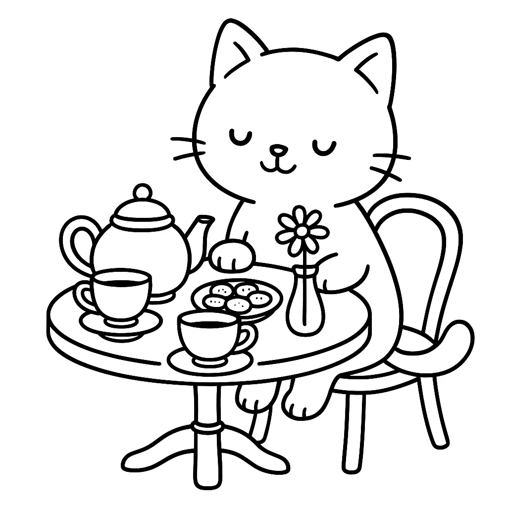 Cat's Tea Party