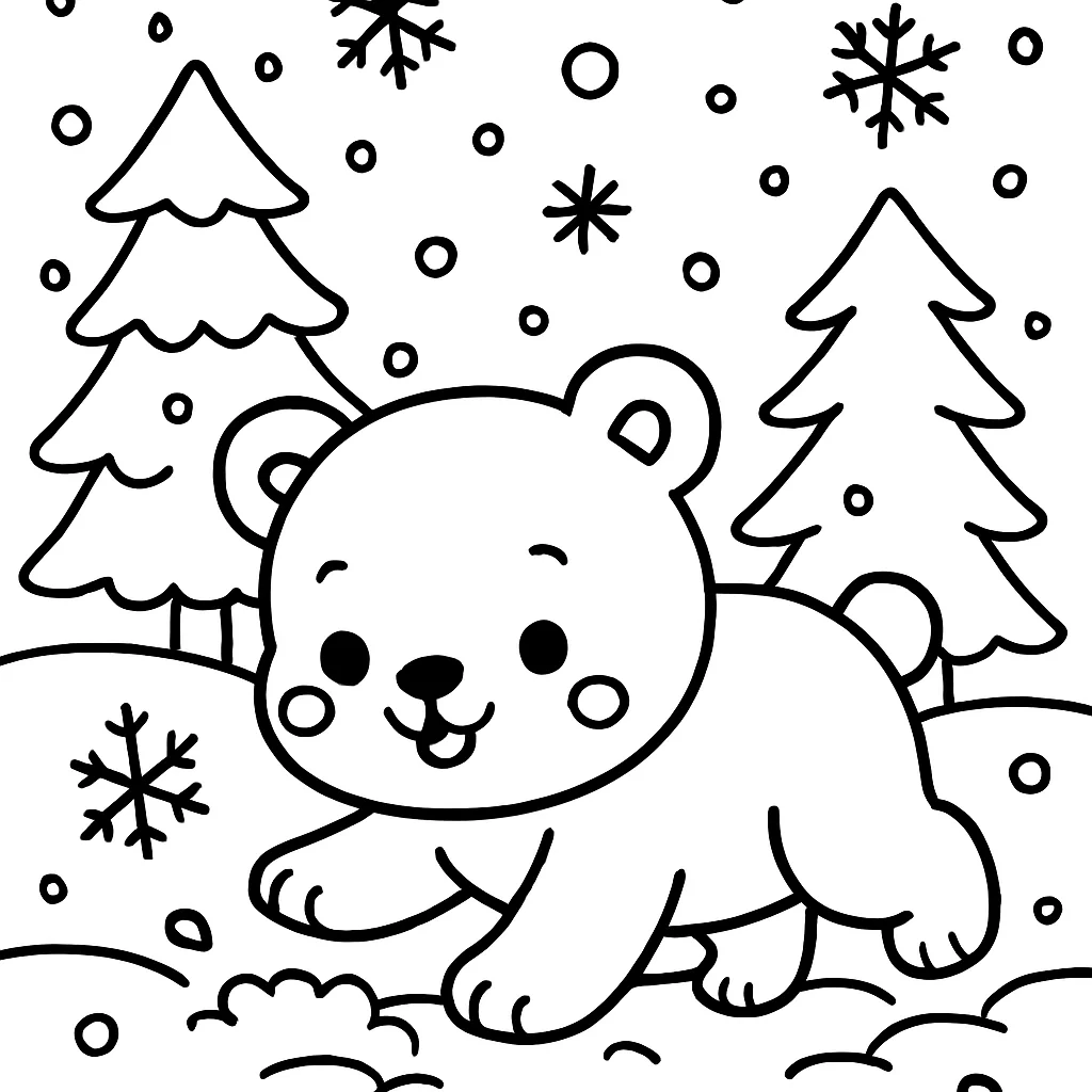 Polar Bear in the Snow