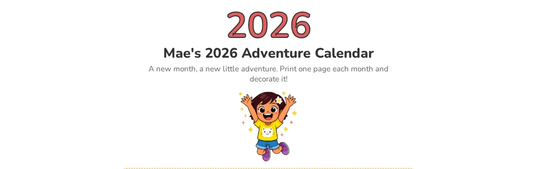 Cover calendar page
