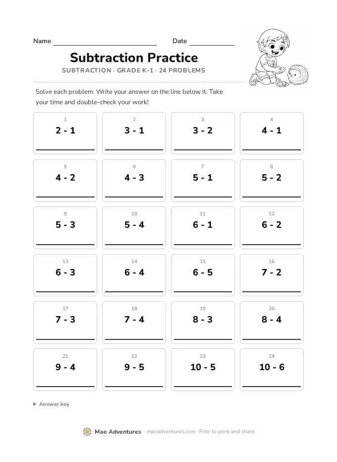 Subtraction Practice thumbnail