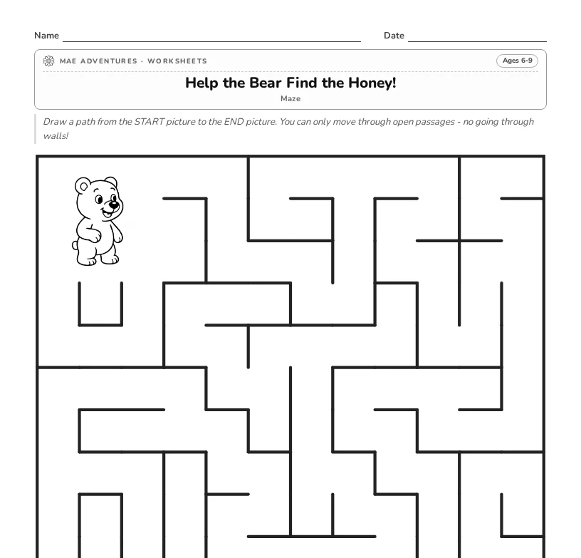 Bear maze