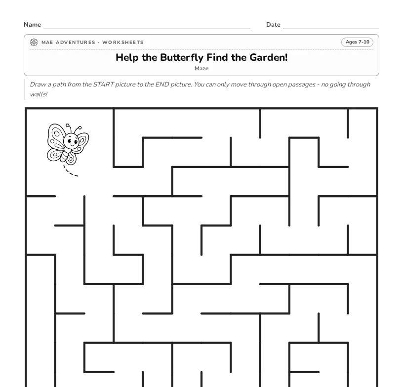 Butterfly maze