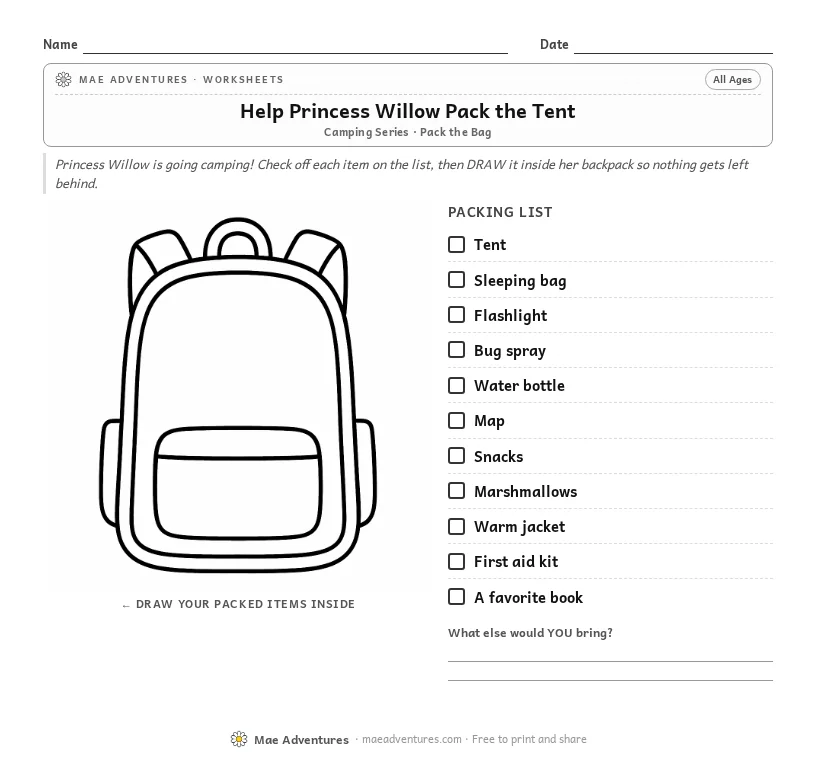 Help Princess Willow Pack the Tent thumbnail