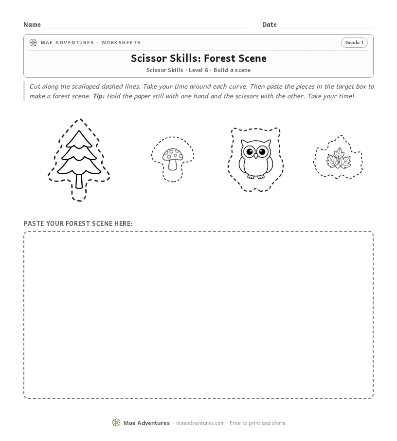 Scissor Skills: Forest Scene thumbnail